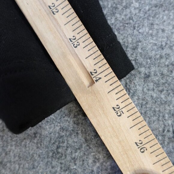 Bontrager Mens Sweater L Black Solid 1/4 Snap 100% Merino Wool Epaulets - Picture 9 of 9